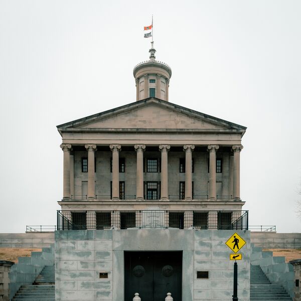 Tennessee State Capitol Under White Sky